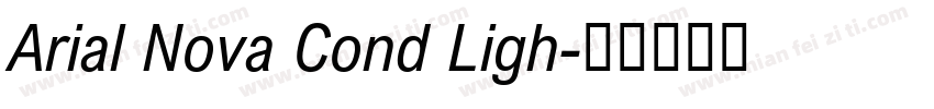 Arial Nova Cond Ligh字体转换